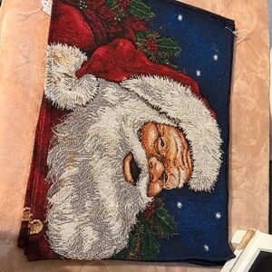 Pottery Barn Vintage Santa Claus Tapestry placemats